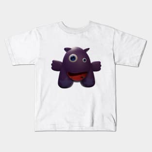 Purple Monster Kids T-Shirt